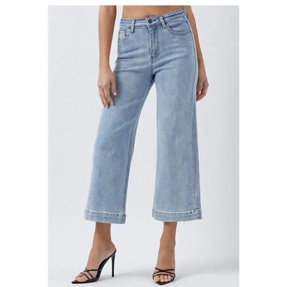 Risen wide leg jeans new with tags - has flaw